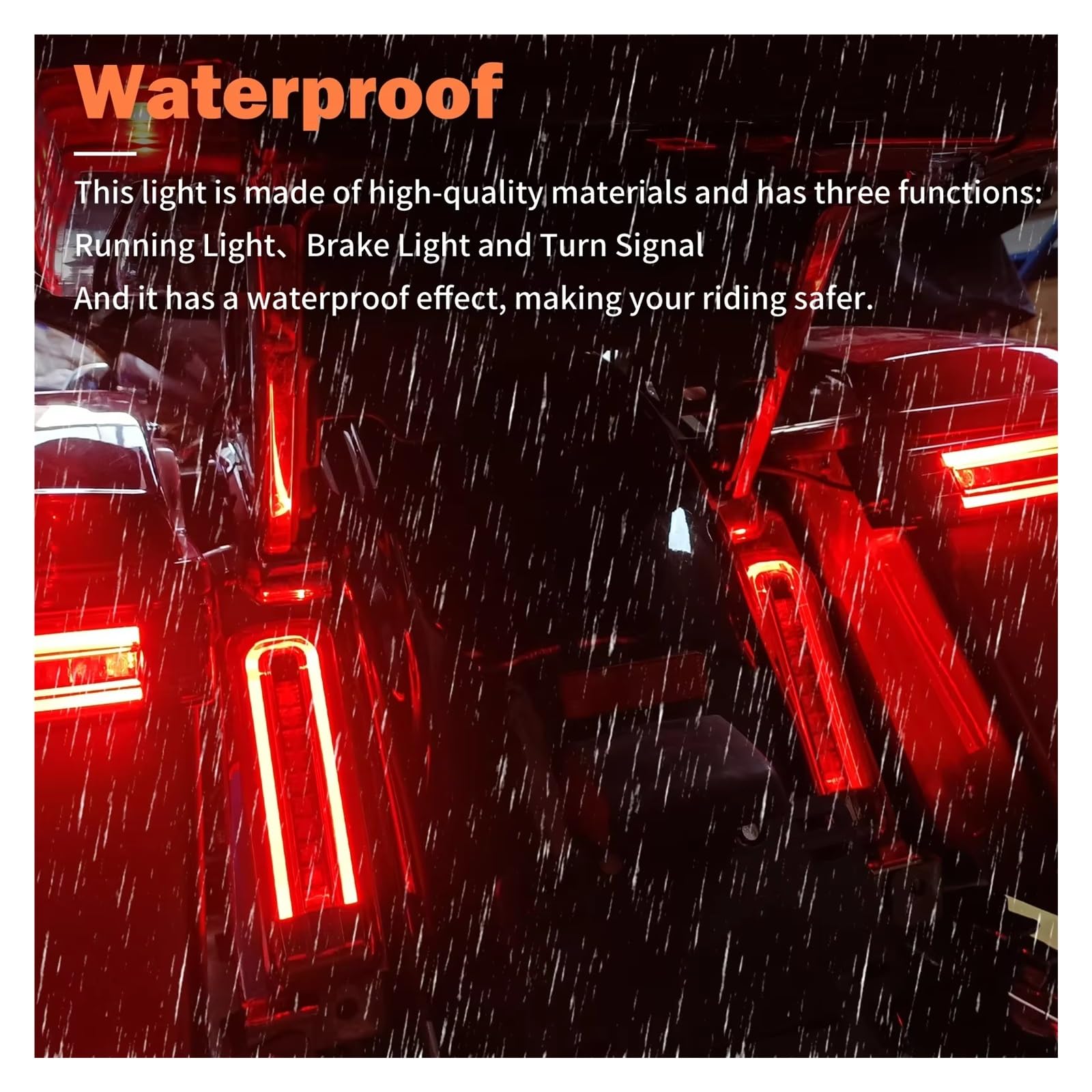 Moto Luces Traseras Para Touring Para Carretera Para King Para FLHR 14-UP Soporte Luces De Relleno Traseras Para Guardabarros LED Intermitente Freno luz trasera de motocicleta