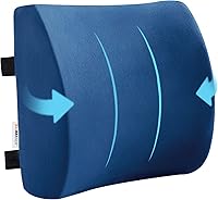 Vista 11 de SAIREIDER Cojín de asiento y almohada de apoyo lumbar para silla de oficina, cojines de espuma viscoelástica para asiento de automóvil, almohadas