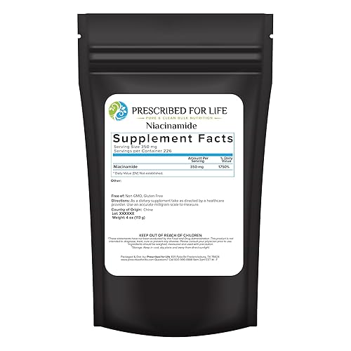 Prescribed For Life Niacinamide Powder (B-C), Fine Granular USP Grade
