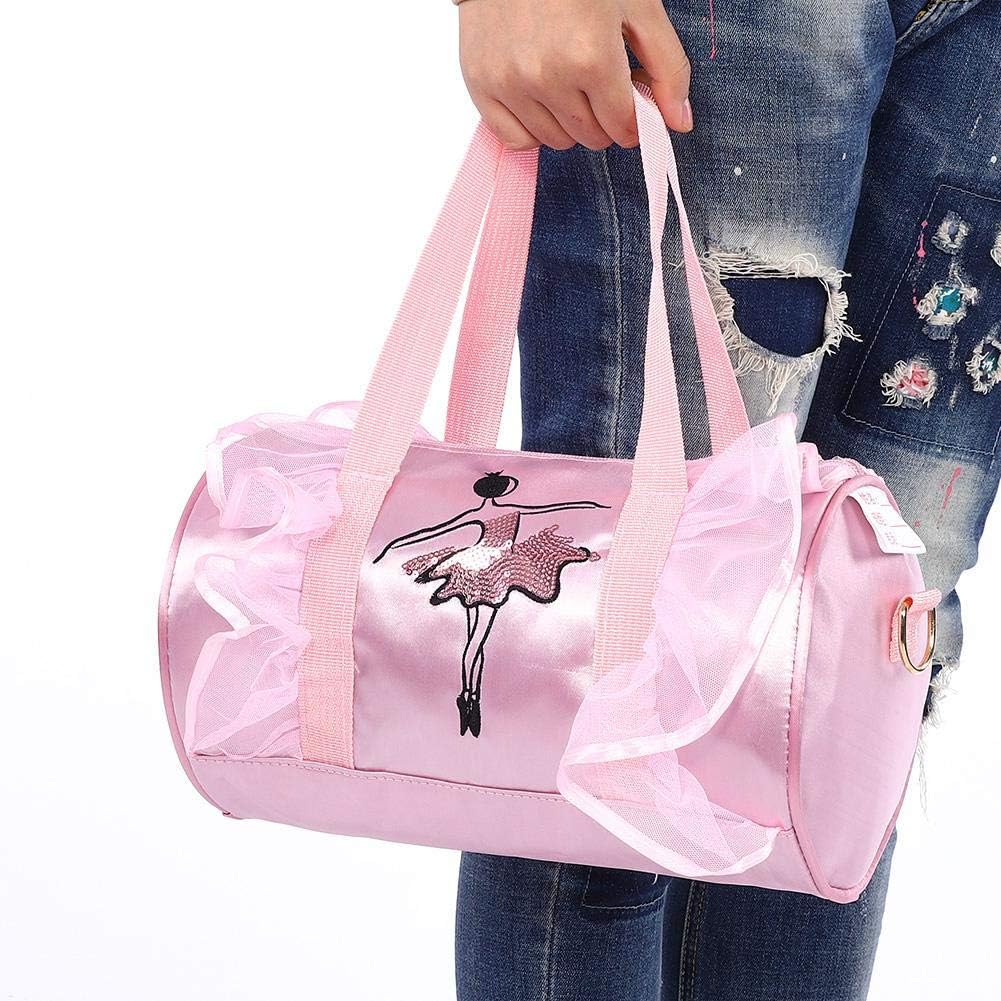 Ballet Bag Ballet Princess Dance Bag Ballet Latin Dance Bag Handbag Shoulder Cross-Body Bag with Lace for Dancer Girls