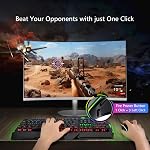 RisoPhy RGB Mouse de jeu filaire, PC Gaming Mice avec 8 Boutons programmables,Chroma RGB Rétroéclairé, 7200 DPI Ajustable, confortable Grip Ergonomic Optical Computer Gaming Mice avec bouton Shutton, Noir