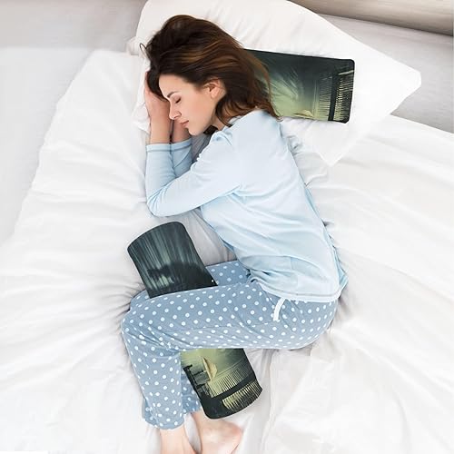 Miniatura 6 de Almohada redonda de almohada de almohada de cuello con funda 17 almohada redonda inserto de almohada cilíndrica larga soporte de espalda