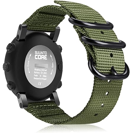 Amazon Co Jp Fintie For Suunto Core バンド ベルト スポーツバンド 交換用ストラップ ウォッチベルト ソフト ナイロン製 調節可能 通気 おしゃれ アーミーグリーン パソコン 周辺機器