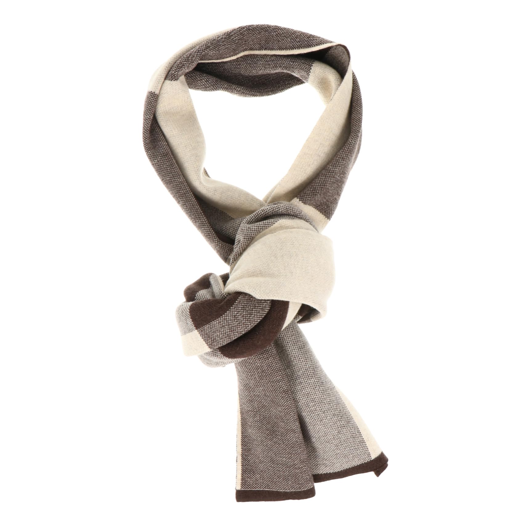 FOMIYES 1Pc Men Wool Plaid Pattern Scarf Comfortable Warm Knitted Neckerchief for Autumn Winter Stylish Chunky Design for Everyday Use