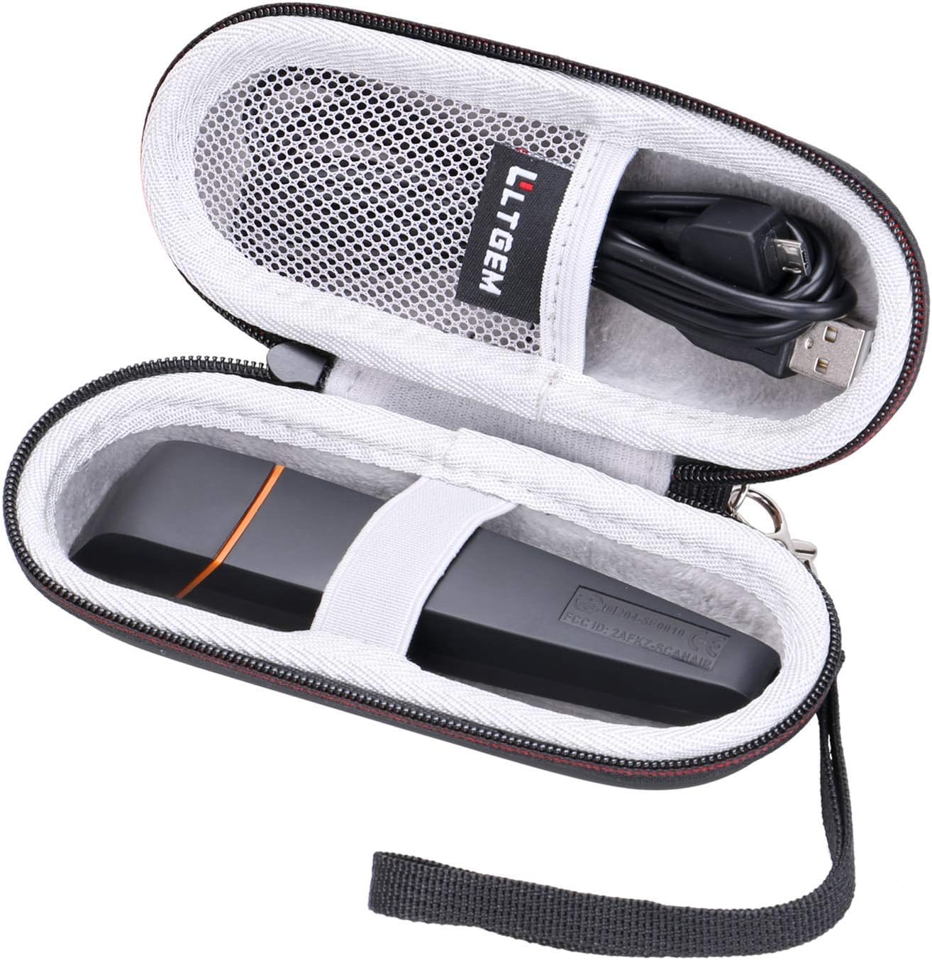 LTGEM Case for C-Pen Reader / Scanmarker Air Pen Scanner,Hard EVA Storge Bag - Black(White Lining)