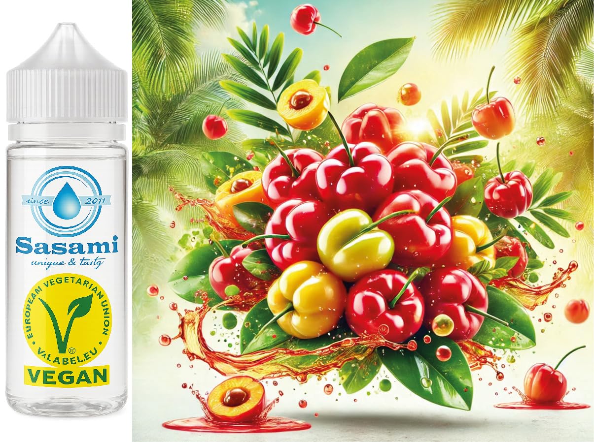 Aroma concentrato ciliegia acerola - vegano - Sasami - 100ml