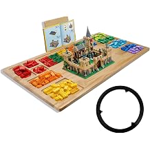 Building Baseplate Table Fit for Lego, Wooden 360 Rotation Building Tray Table with Spill Prevention and Sorting Design, Suitable for Card Games, Puzzles and Building Block Creations