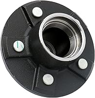 Vista 2 de Juego de 2 kits de cubo de remolque, 5 pernos en círculo de pernos de 4-1/2 pulgadas, kit de cubo de remolque, para husillo cónico interior de 1-3/8