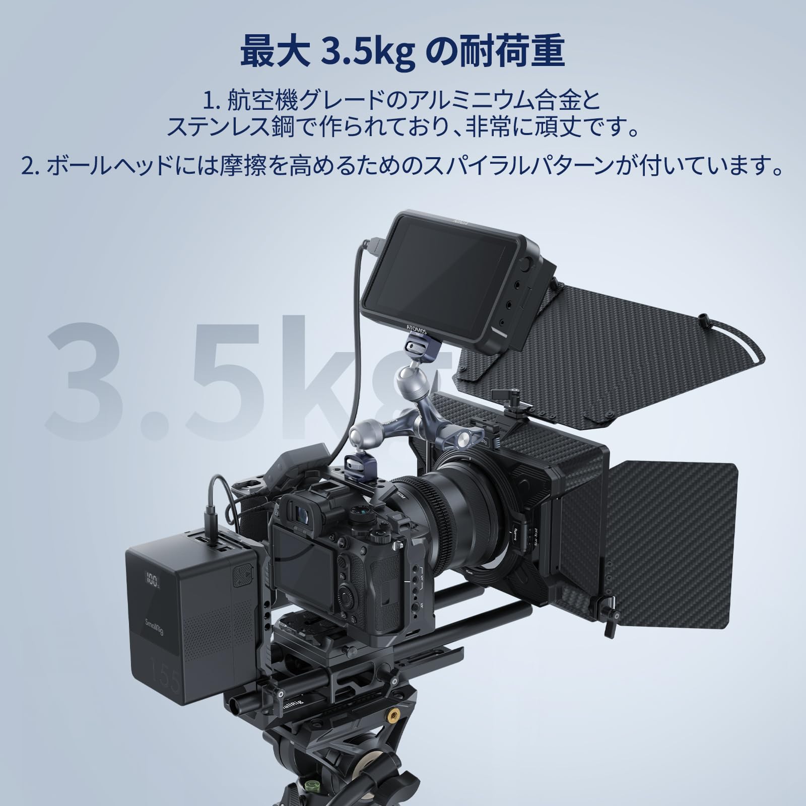 Amazon.co.jp: SmallRig マジックアーム 7インチ ロゼット、カメラ