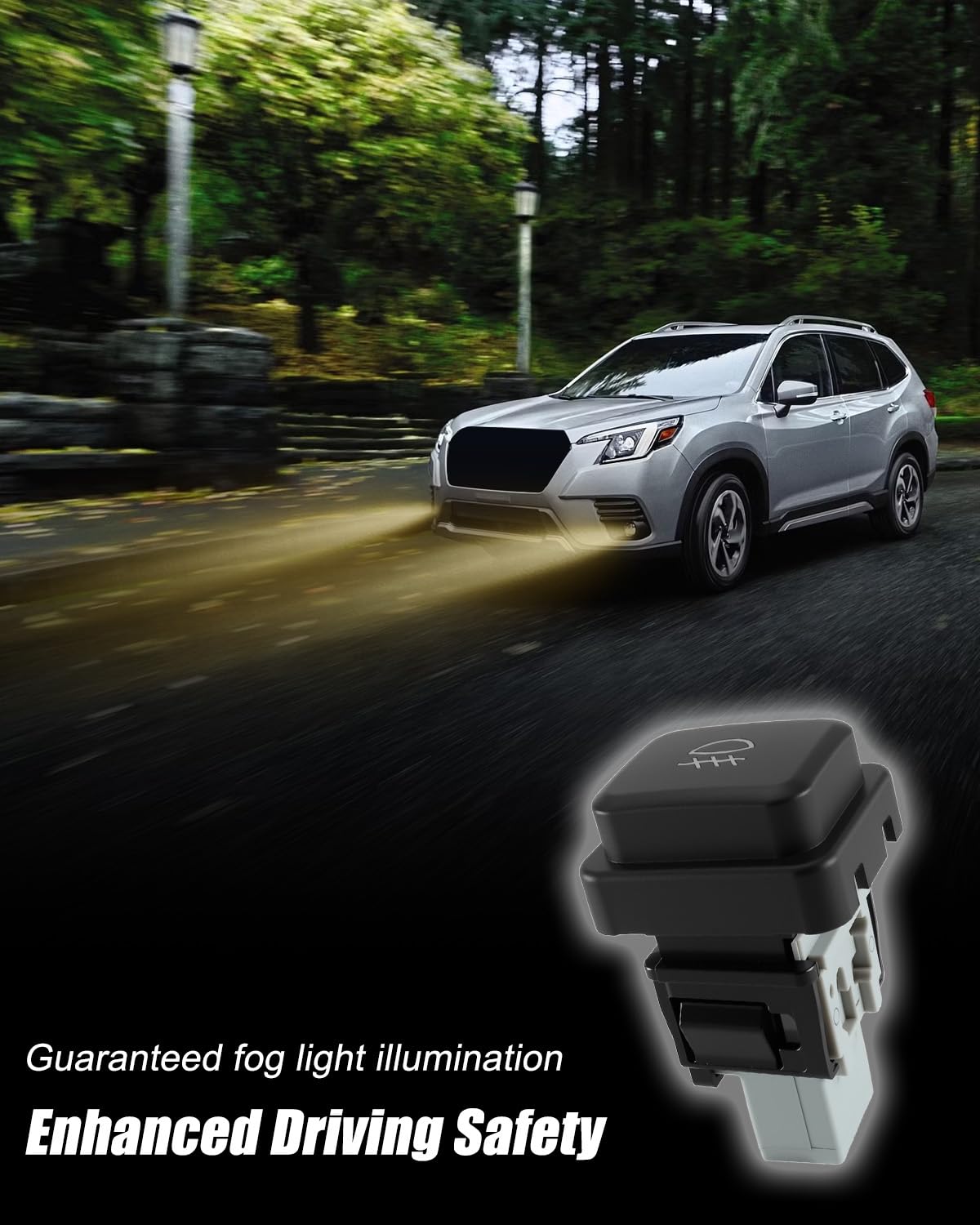 Dash Fog Light Lamp Switch Fit for Subaru Impreza 2012-2014 Forester 2014-2018, Fog Lamp Control Switch Replace H4510FJ000
