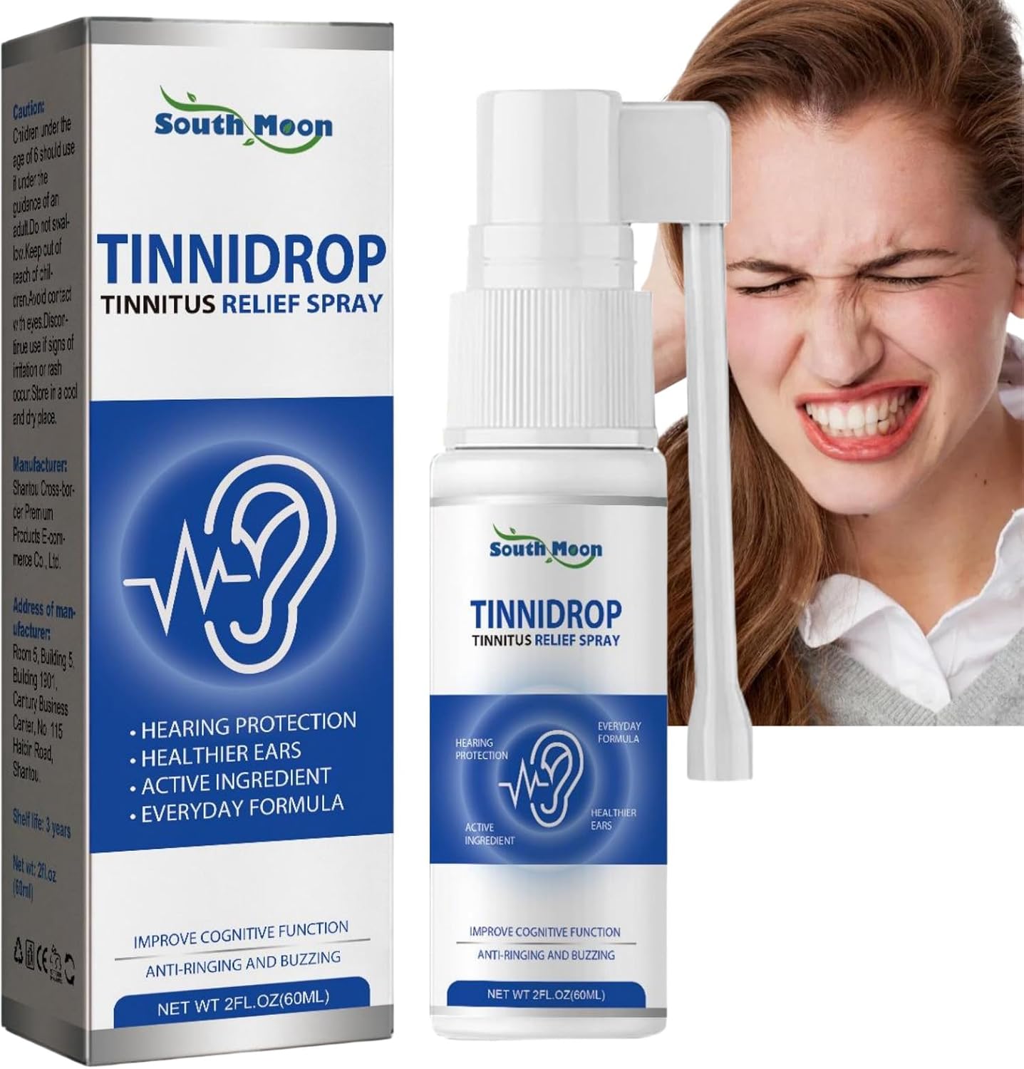 Tinnitus Relief Spray,Tinnitus Relief for Ringing Ears,Ear Tinnitus