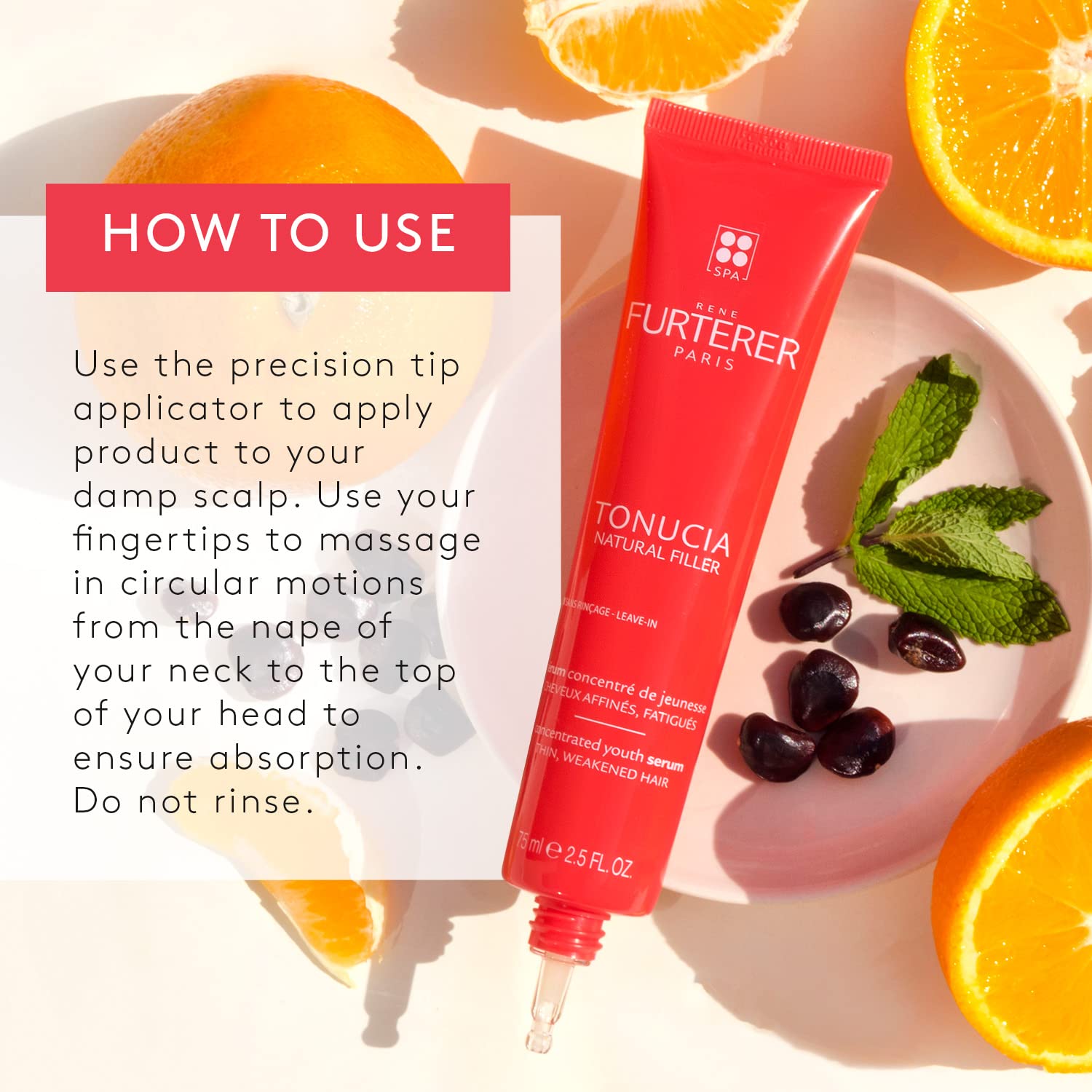 René Furterer TONUCIA Concentrated Youth Serum - For Thin, Weakened Hair Due to Aging - Collagen-Boosting Pro-Youth Ritual - 2.5 fl. oz.