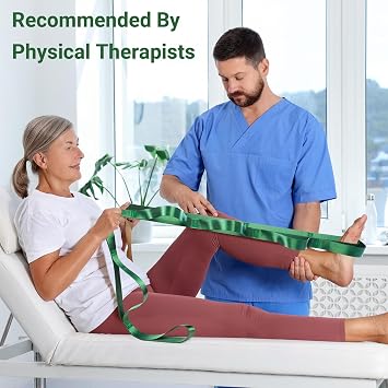 Yoga Straps For Stretching Strap With Loops, 244cm Long | Non-elastic Stretch Bands For Physiotherapy And Flexibility