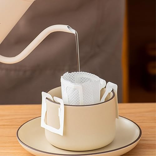 Miniatura 5 de 100 bolsas de papel de filtro de café portátiles, bolsas de café para colgar, bolsas de café de goteo individuales, bolsas de filtro de café de