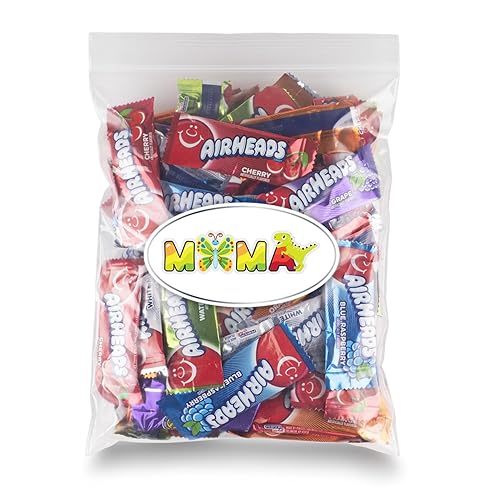 Miniatura 8 de Airheads - Mini barras de dulces  1.5 libras de sabores surtidos de frutas, envueltas individualmente, caramelo de frutas, Navidad, regalos,
