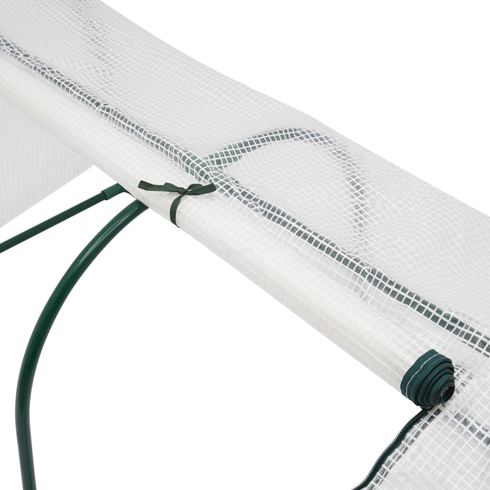 Serra piccola in pellicola, 120 x 60 x 50 cm, con 2 ante arrotolabili per balconi, terrazze, aiuole rialzate