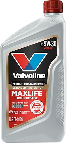 Vista 70 de Valvoline - Aceite de alto millaje 150 K con MaxLife Plus Technology, SAE 10W-30, 1 cuarto de galón, paquete de 2