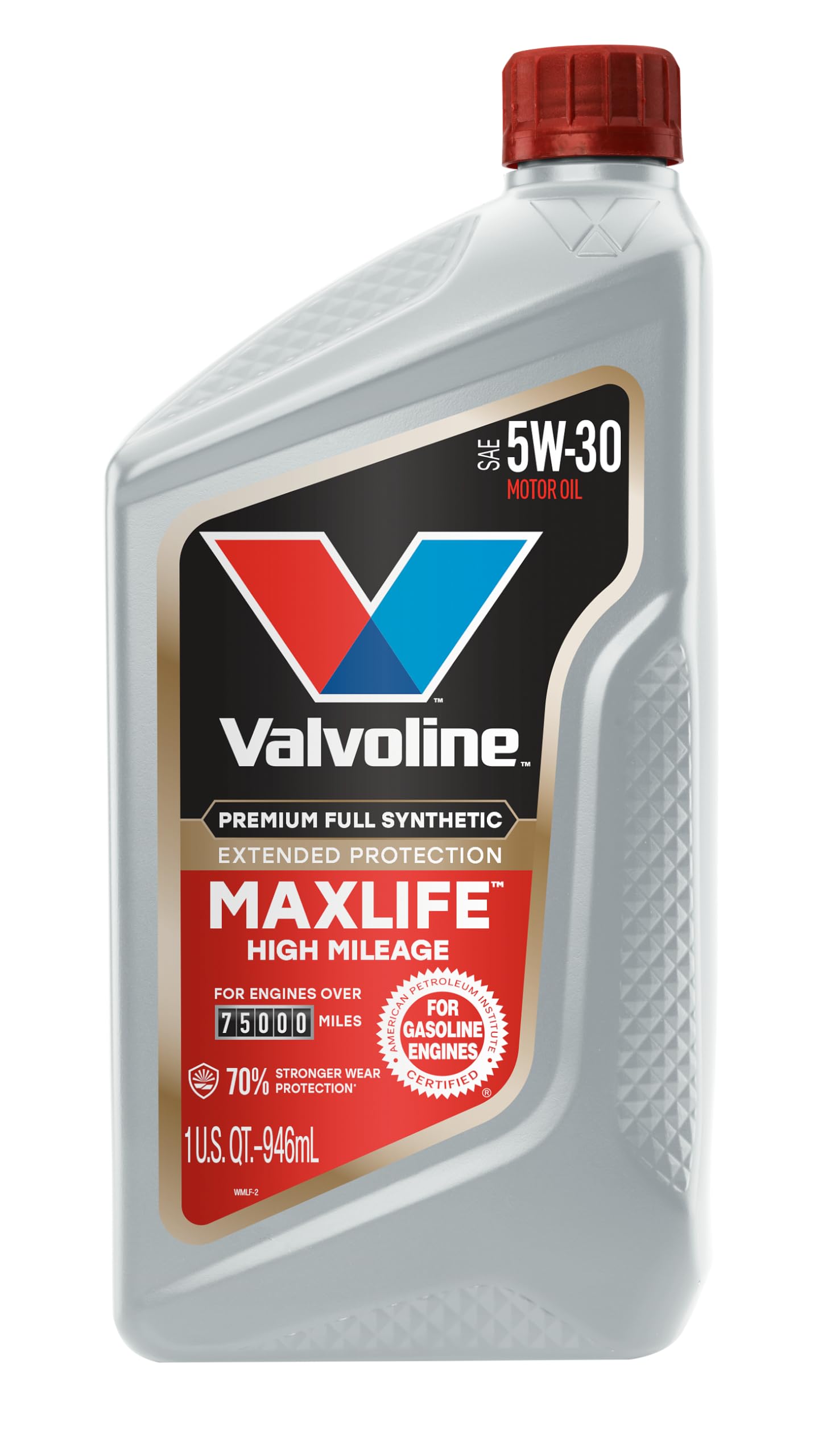MaxLife Extended Protection High Mileage 5W-30 Full Synthetic Motor Oil 1 Quart