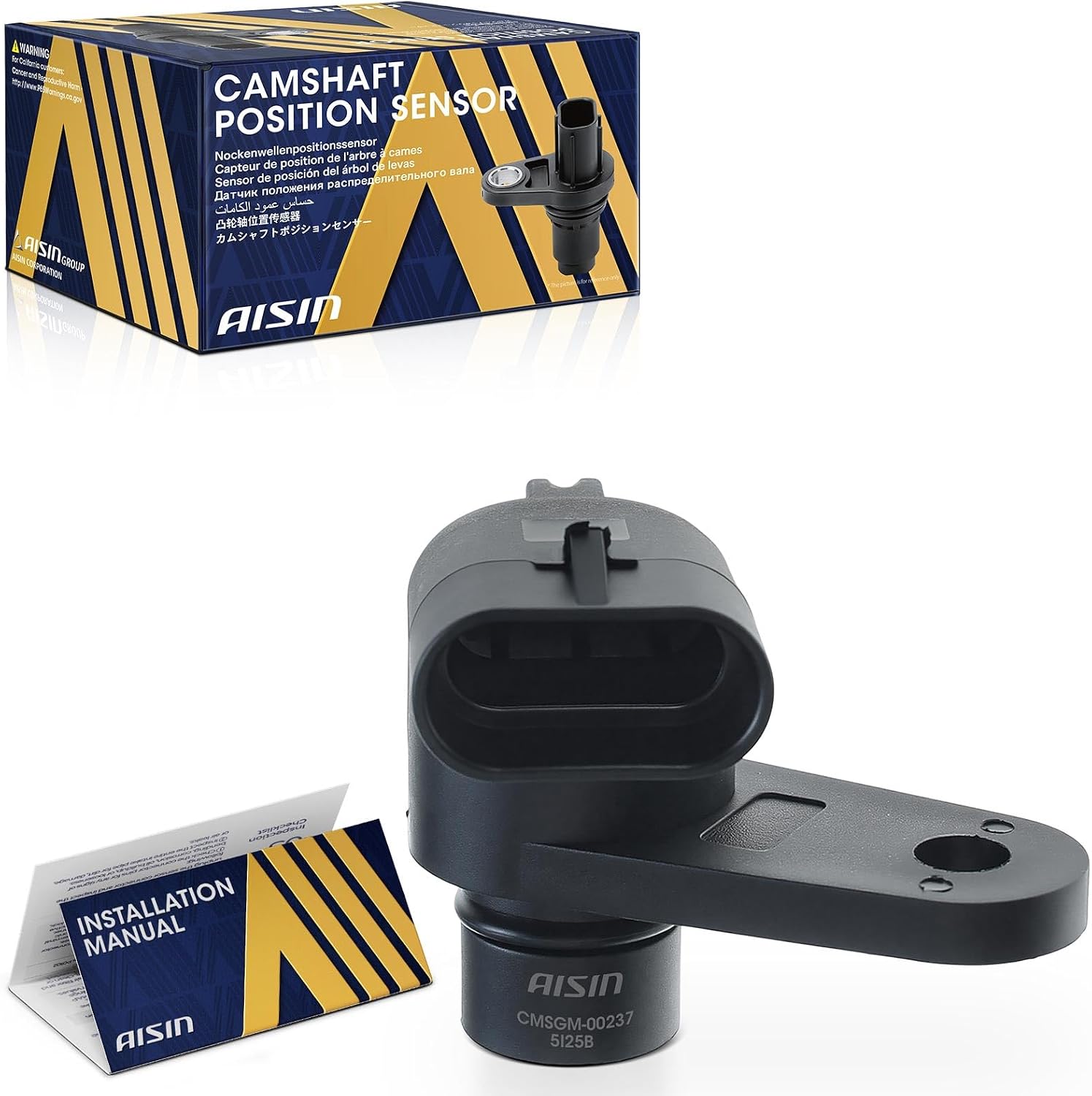 AISIN AFTERMARKET CMSGM-00237 Camshaft Position Sensor - Compatible with Chevrolet Silverado 2500 HD Express 3500 Suburban 2500, GMC Sierra 2500 HD Savana 3500 Yukon XL 2500-2001 8.1L