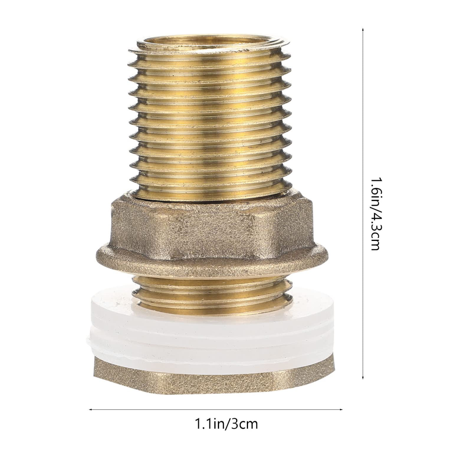 HOMOCONO 2pcs Brass Bulkhead Connector Hose Connector Clapperboard Accessories for 3/8 Bulkhead Fitting Bulkhead Coupler Bulkhead Fitting 3/8 Right Angle Hose An Fittings Silicone Golden