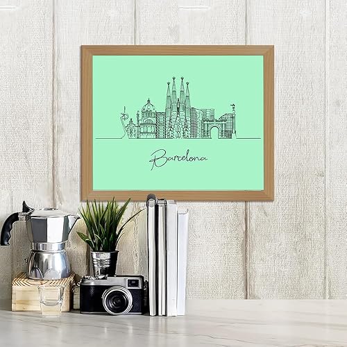 Vista 41 de TJ Originals - Barcelona, Madrid y España vistas de la ciudad, arte de pared ilustrado a mano, decoración de pared de sala de estar - Pósteres