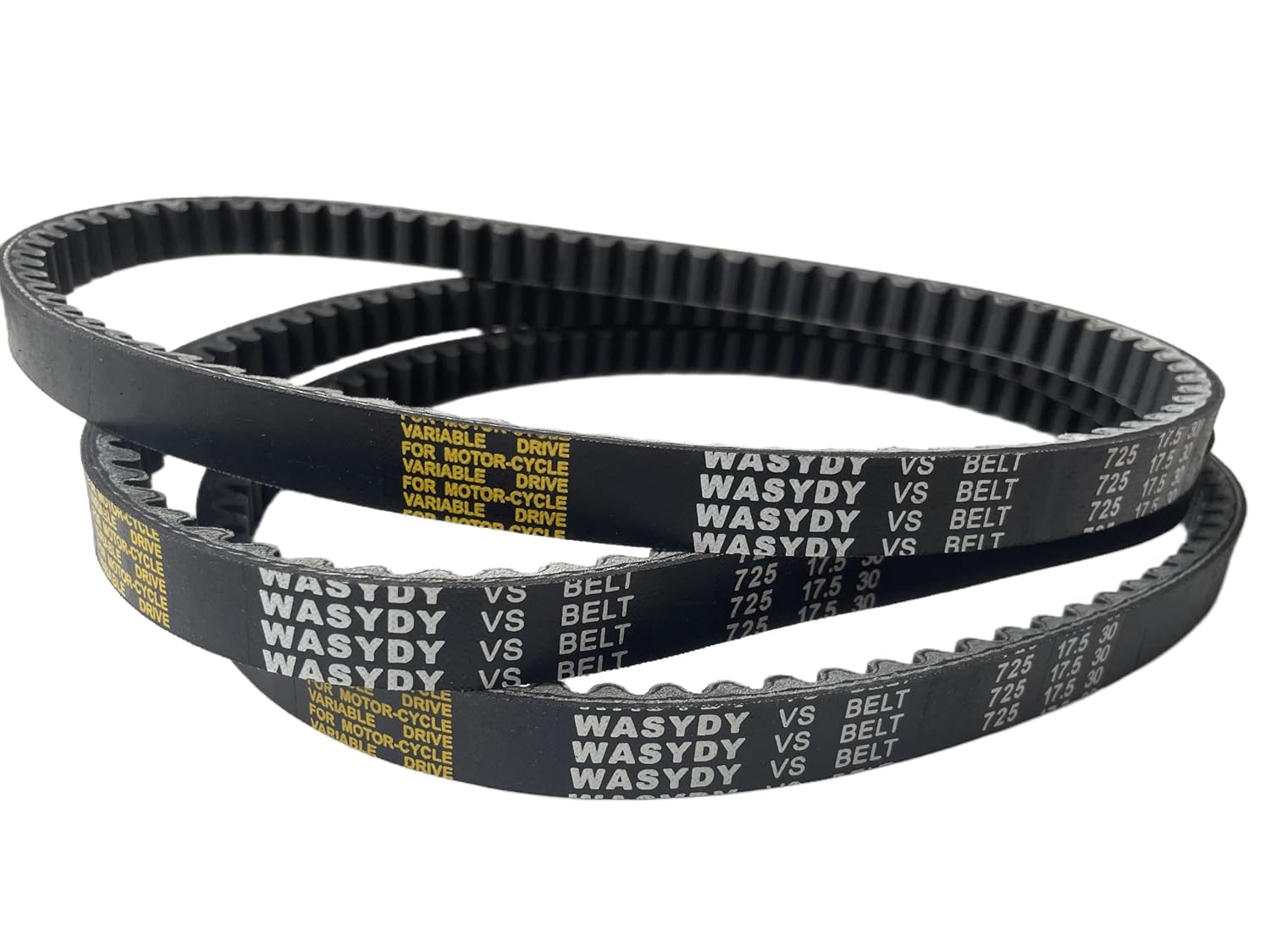 Go Kart Drive Belt 725, 725 Belt for 30 Series Torque Converter Belt, V-Belt, Compatible with Mudhead 208R, Hammerhead 80T, Trailmaster Mid Karts MB200, Mid XRX Go Karts (3 Pack)