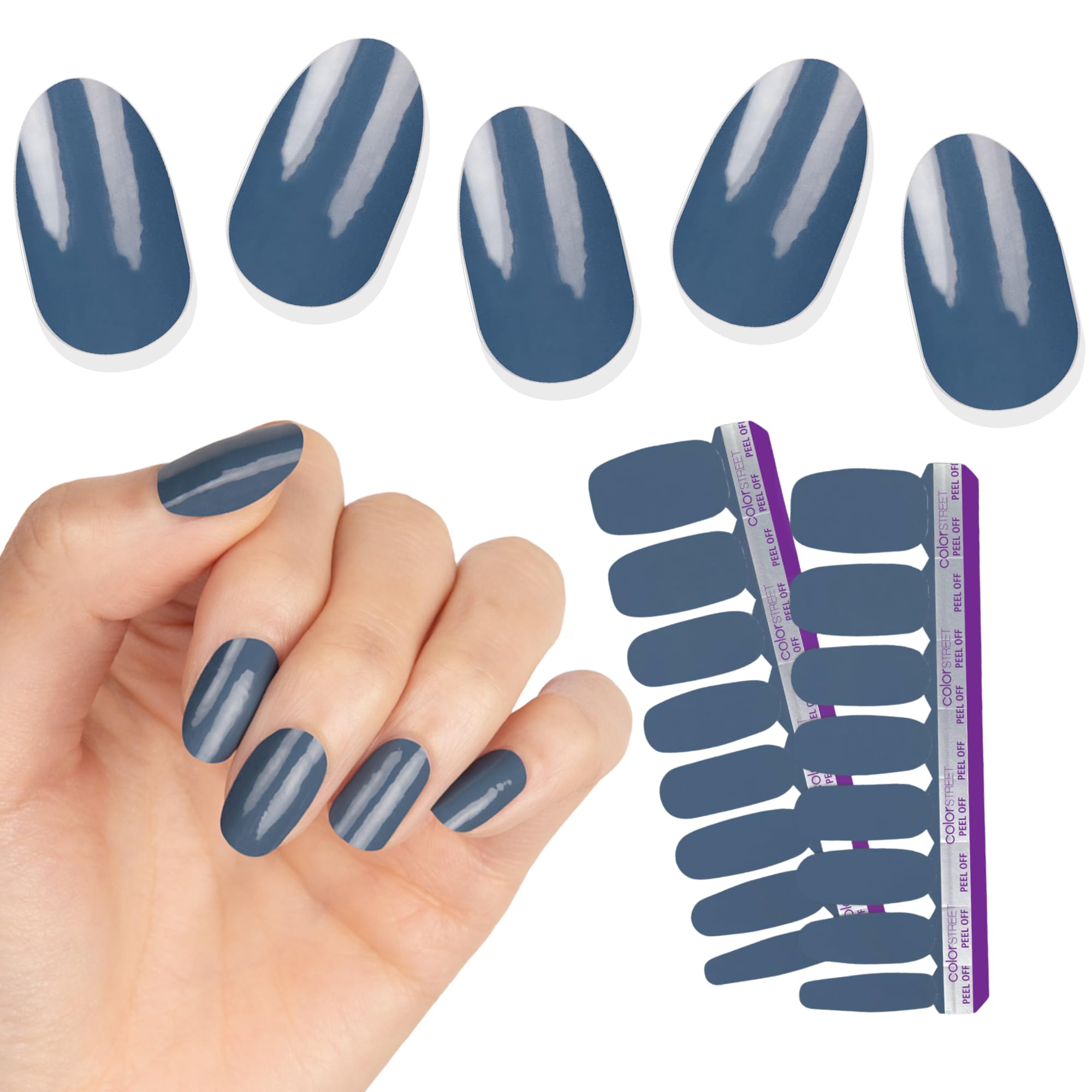 Color Street Slate of Mind Nail Strips