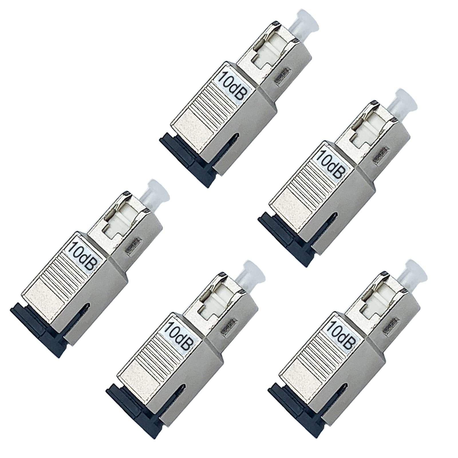 GwliUni5Pcs 10dB SC-UPC Fiber Optic attenuator, Fiber Signal Attenuation Converter, SC Inserts Connector
