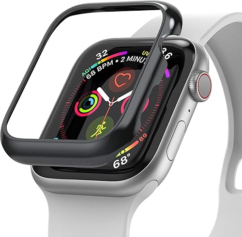Miniatura 10 de Ringke Estilo de bisel elegante marco de acero inoxidable compatible con Apple Watch Series 6, 5, 4, SE (2020), SE (2022), funda de 1.575 pulgadas,