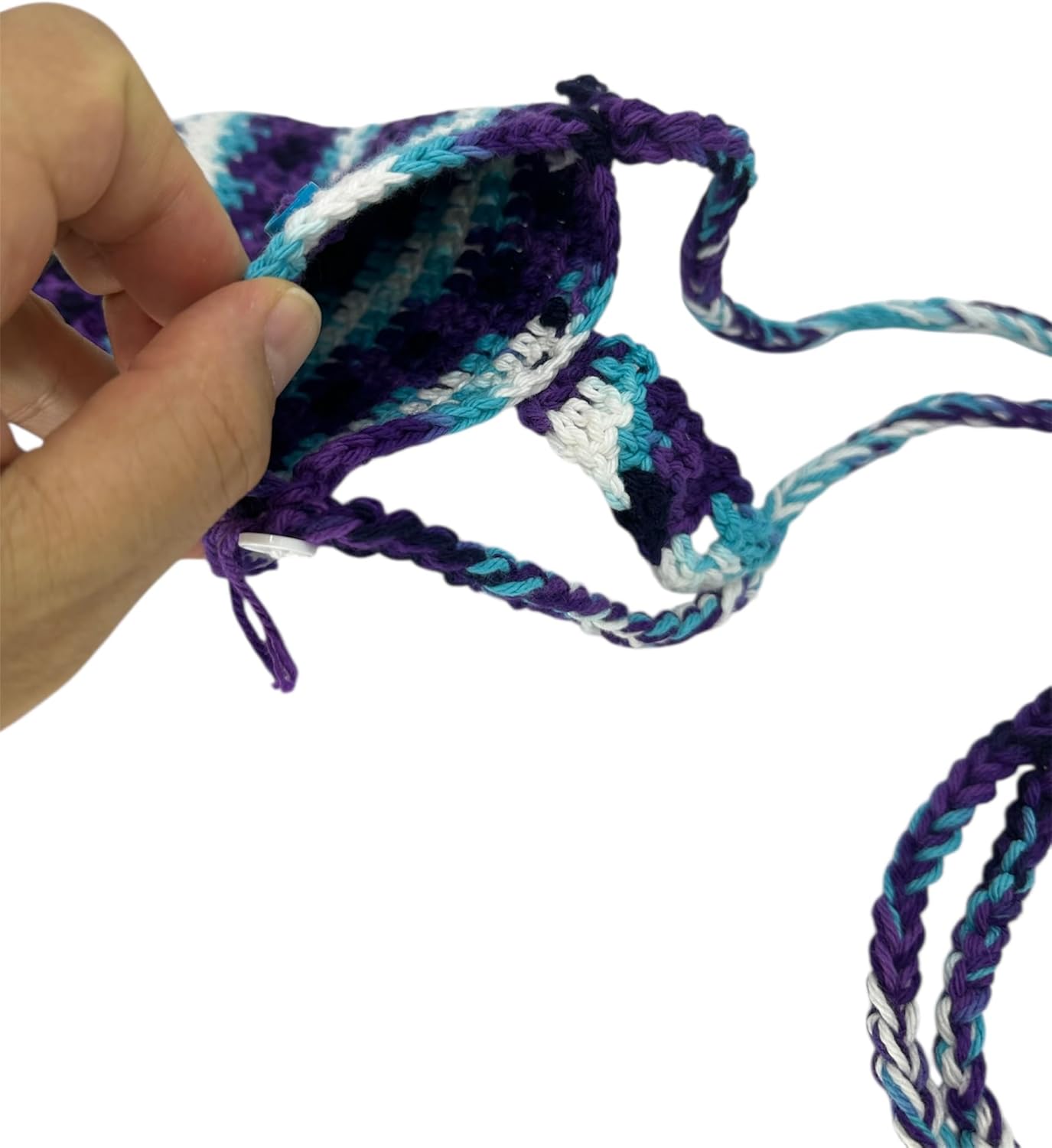 Crochet Phone Bag, Handmade Women's Phone Bag, Cross strap cell phone bag, phone case, phone carrying case, gift phone bag - Image 3