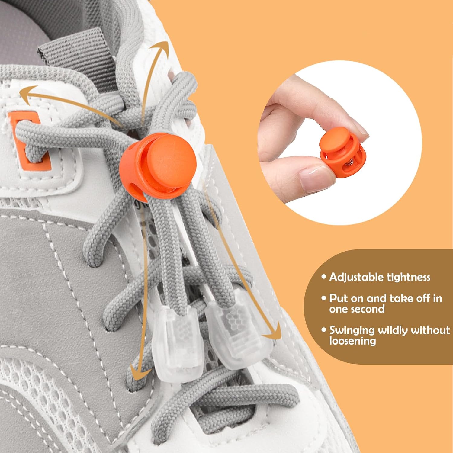 100 Pcs Assorted Color Plastic Double Hole Spring Cord Lock End Stopper Fastener Slider Toggles Clip for Parachute Buckle - Image 4