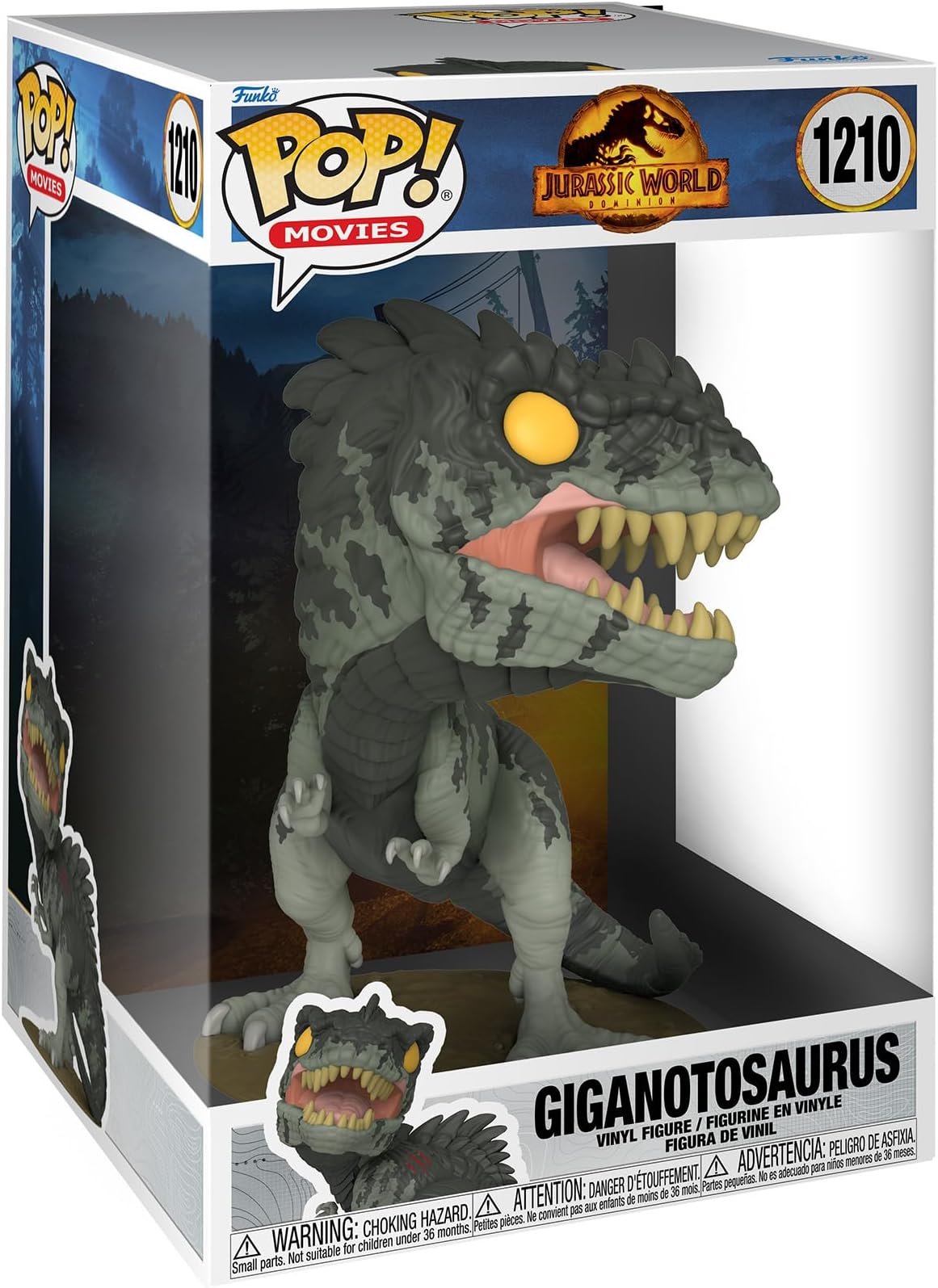 Pop! Jumbo: JW3 - Giant Dino - Gigantosaurus - Jurassic - Collectable Vinyl Figure - Gift Idea - Official Merchandise - Toys for Kids & Adults - Movies Fans - Model Figure for Collectors