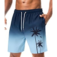 Danfiki Costumi Pantaloncini da Bagno Uomo Mare Surf Piscina Stampa Hawaiana Estiva