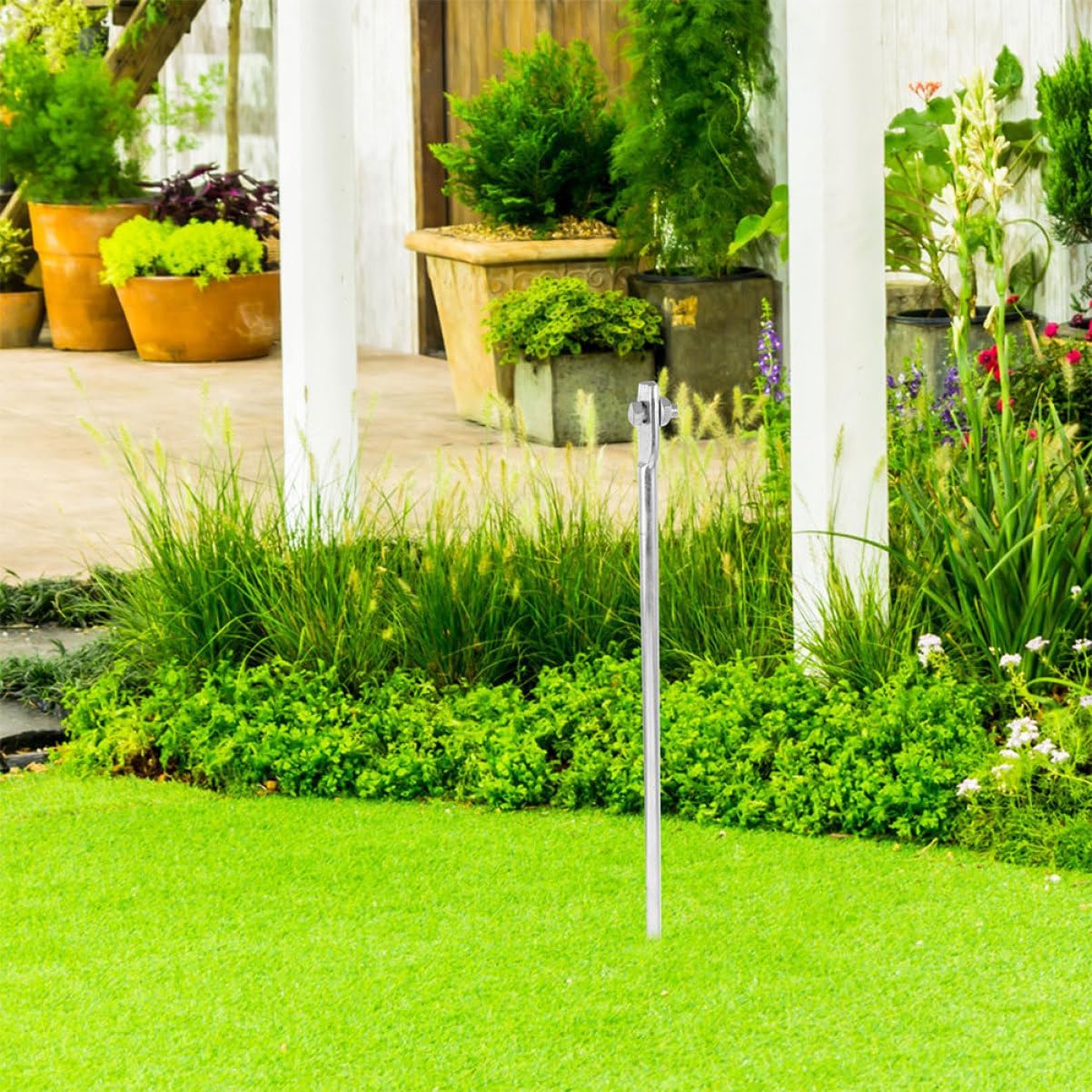 3Pcs Galvanized Grounding Rods Durable Electric Fence Ground Stake Pin for Home Outdoor Use Easy Installation for Appliances Generators Reliable Performance Ground Rod Kit