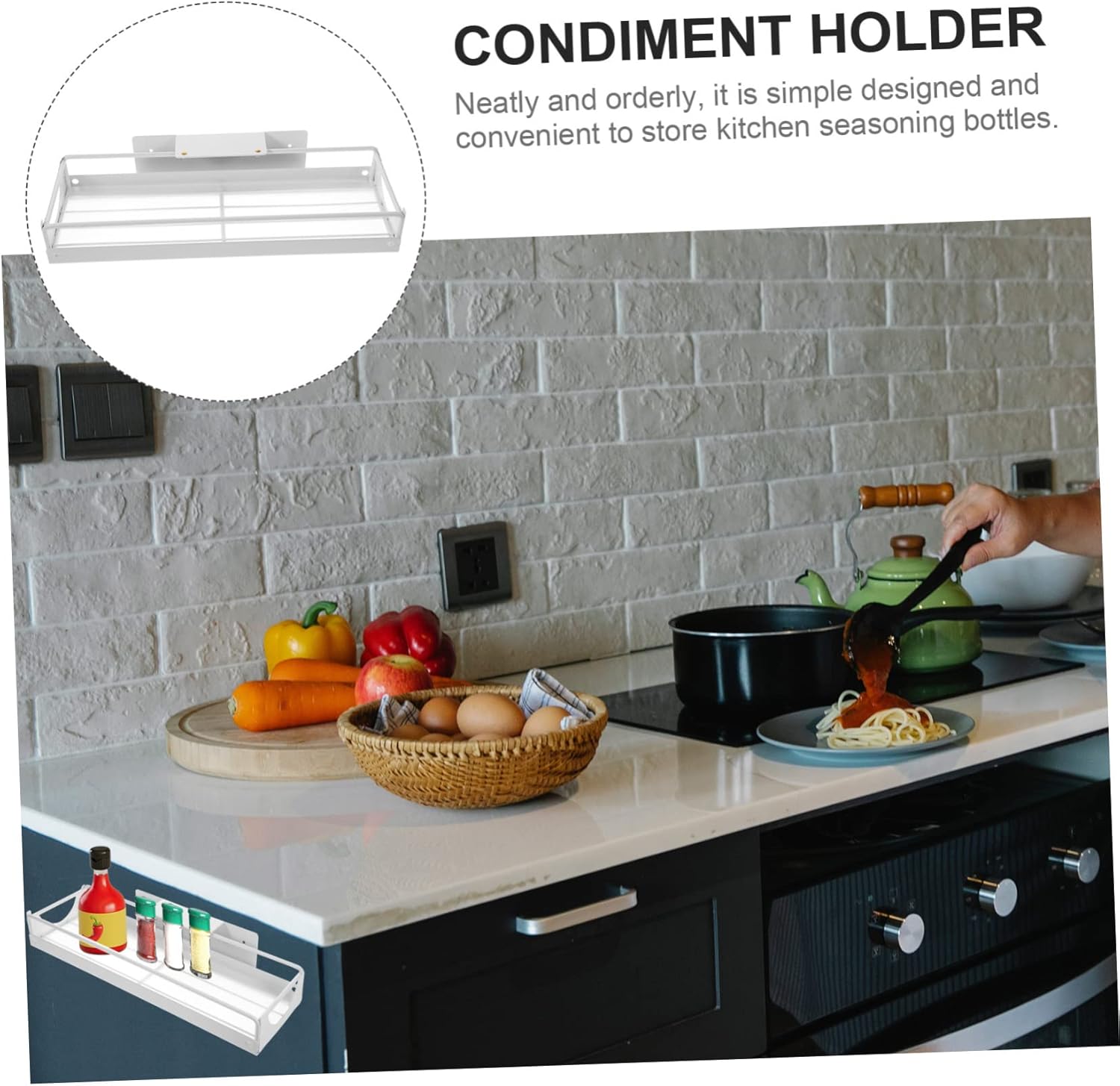 BESTOYARD under Sink Storage Organizer Sturdy Multi-purpose Cabinet Rack Pull-for Bathroom and Kitchen Easy to Install Space-saving Design Hollowed-out Drainage Feature