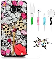 Vista 19 de STENES Sparkle Funda compatible con Samsung Galaxy J2 Prime – Elegante funda 3D hecha a mano con diseño musical de flores grandes con protector