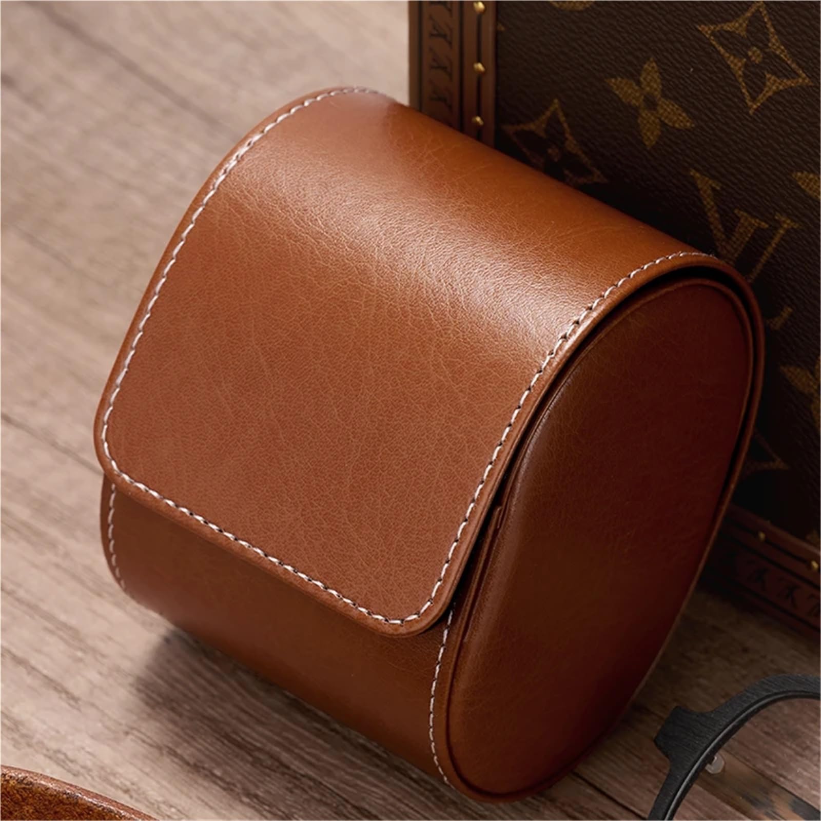 Custodia Singola Da Viaggio for Orologio In Pelle 2 Pezzi Per Orologi | Scatola regalo da uomo for organizer for gioielli da polso di lusso