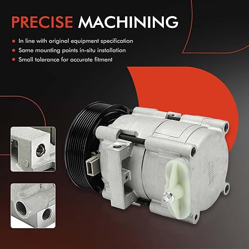 Miniatura 5 de A-Premium Compresor de aire acondicionado de CA con embrague compatible con vehículos Nissan, Altima 2019-2022, Rogue 2021-2023 - para modelo L4 2.5L