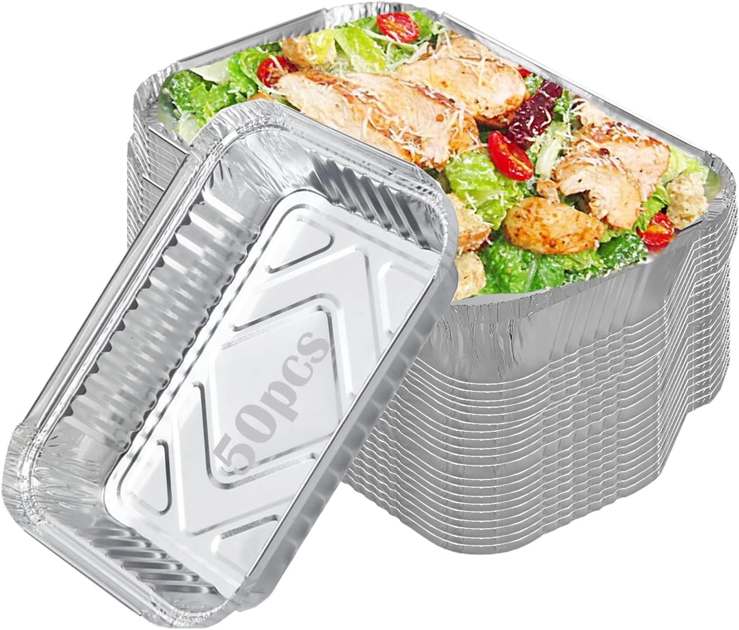 50 Stück Grillschalen Aluminium 22x15cm - Einweg Für Grill & Ofen