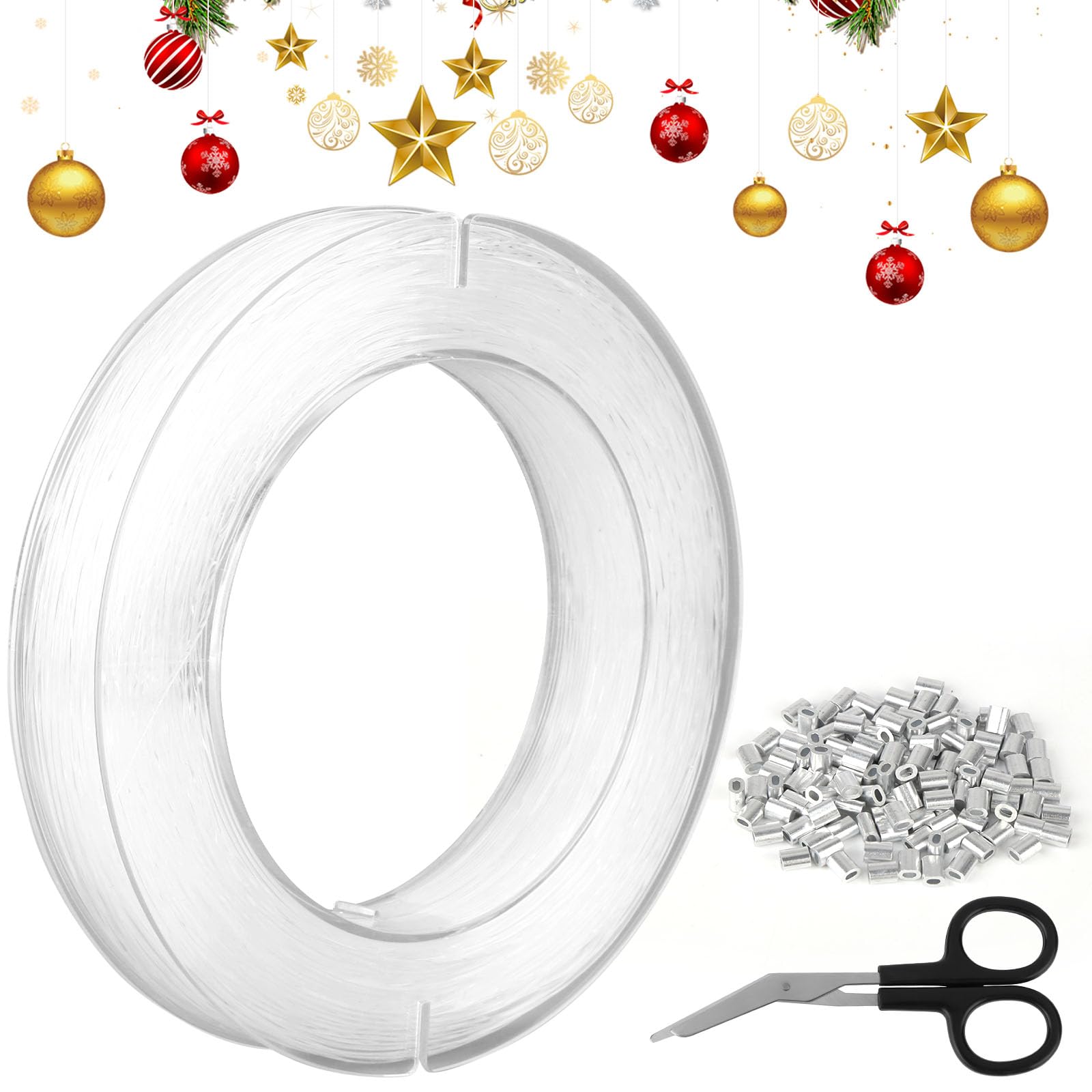 Fil De Nylon Transparent Indéchirable De 0,8 Mm, Fil De