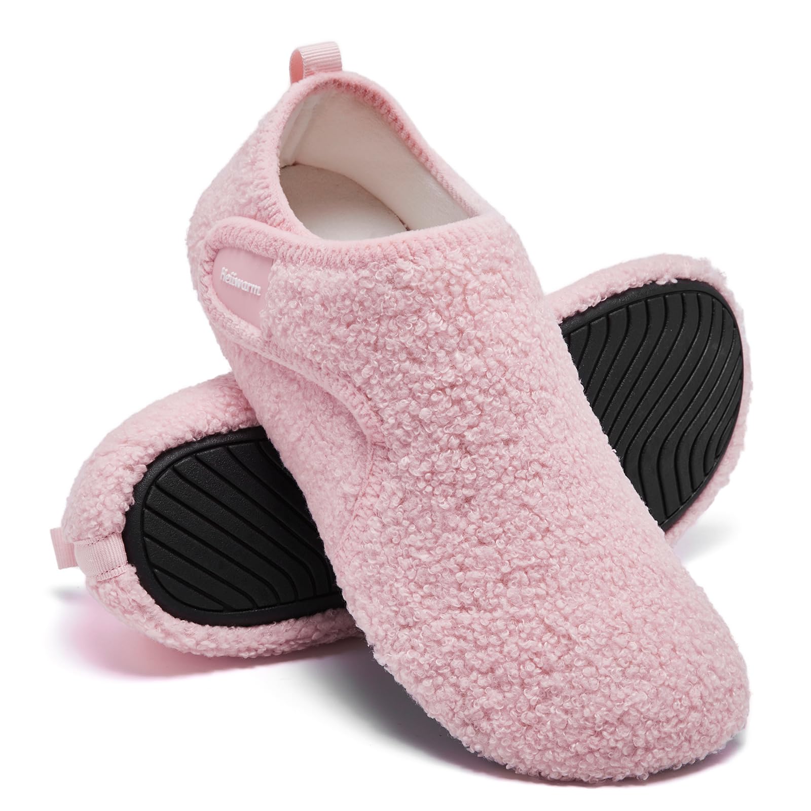 HeiiwarmSlippers Fluffy House Shearling Slippers for Men Women