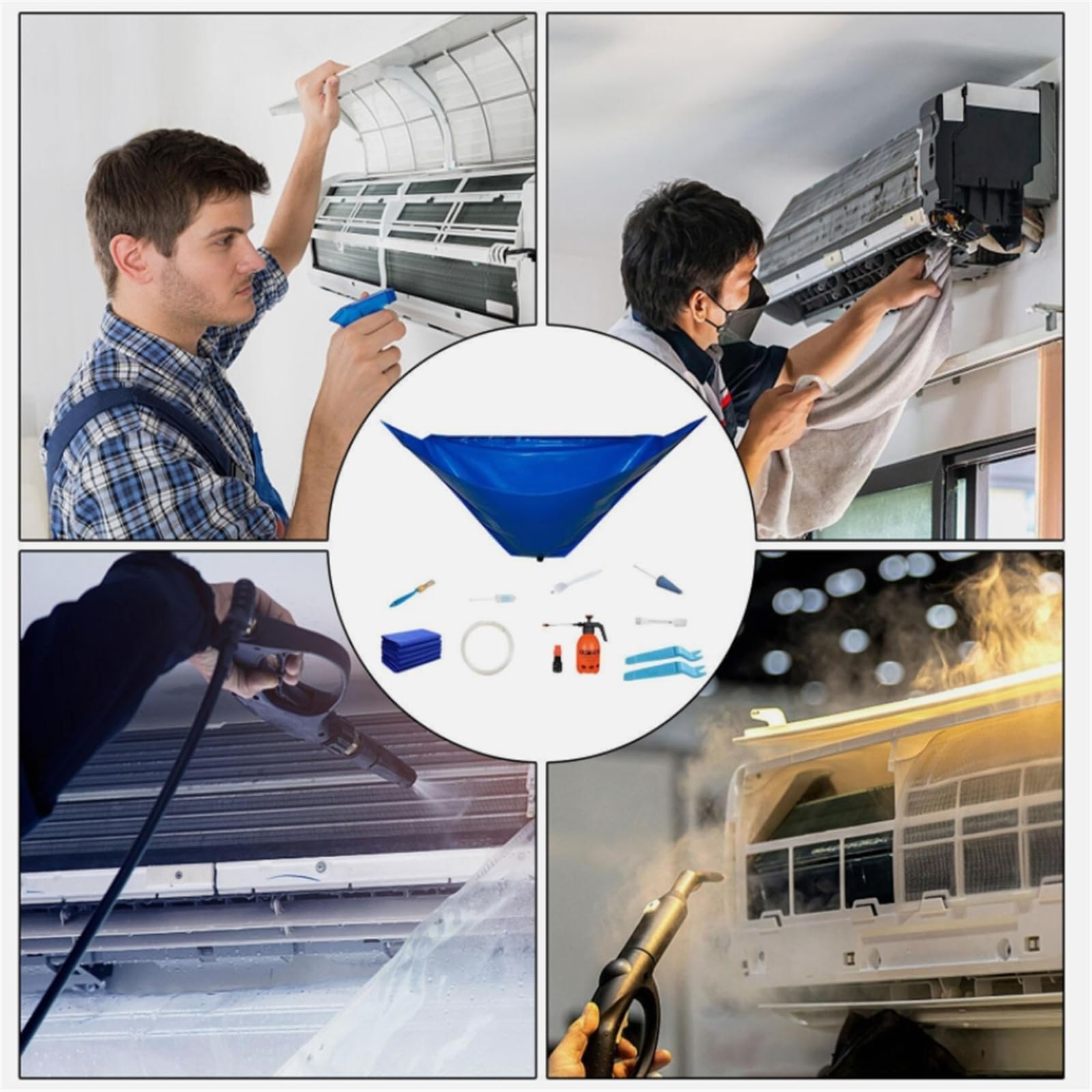 BMVVQUE Mini Split Ac Cleaning Kit,Air Conditioner Cleaning Cover