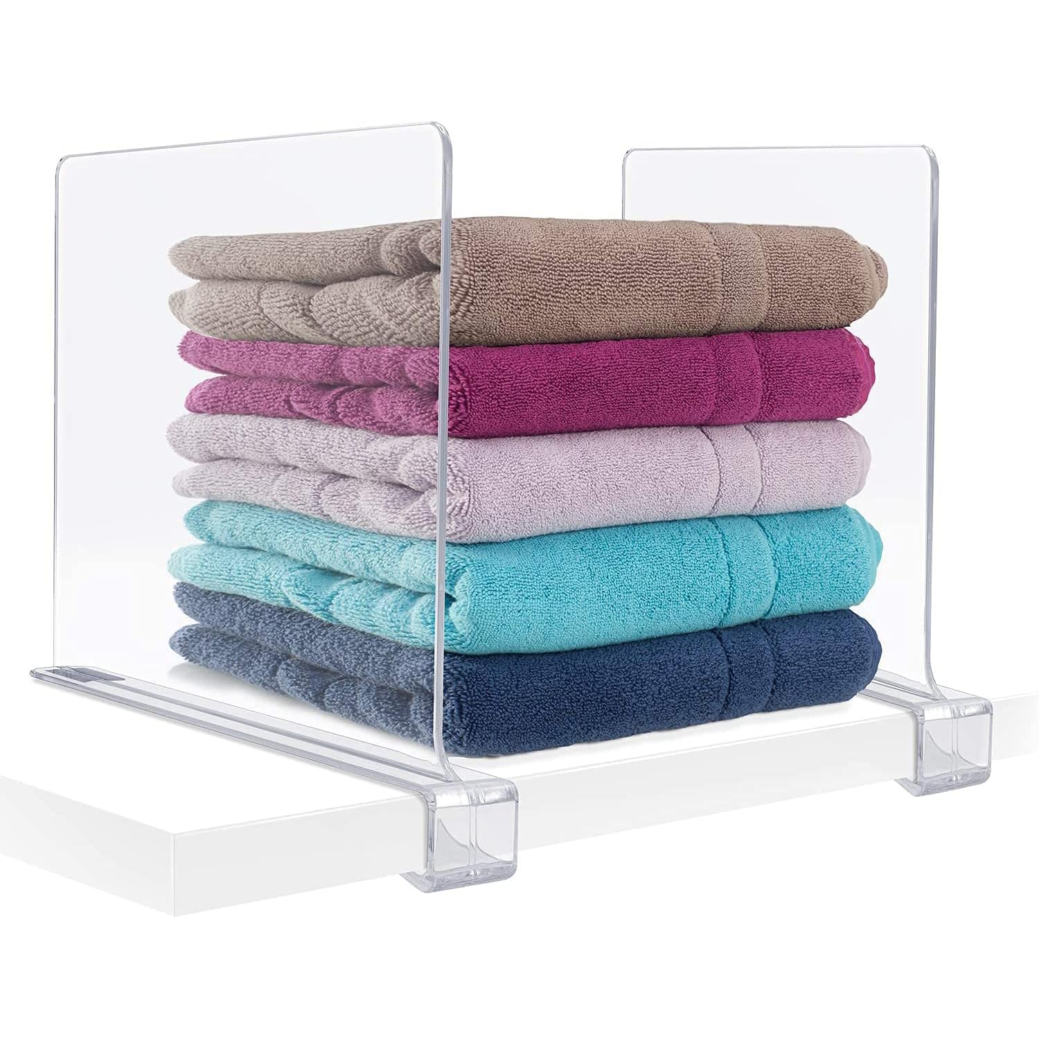 oddpod™ Pack of 6 Clear Acrylic Shelf Dividers for Closet, Shelves, Cabinet, Wardrobe & Cupboards/Vertical Transparent Adjustable Multi-functional Separator Organizer for Home, Office & School (B0CW2LG2ST) Amazon Price History, Amazon Price Tracker