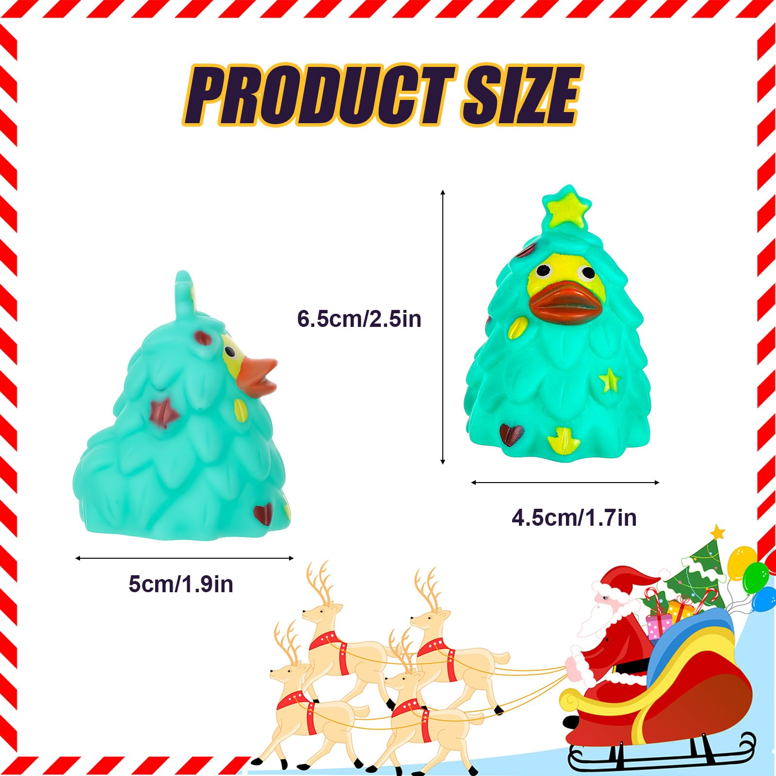 20pcs Assorted Rubber Ducks - 20 Styles Mini Rubber Duck Bath Toys for Christmas Holiday Celebrations & Party Gifts - Image 2