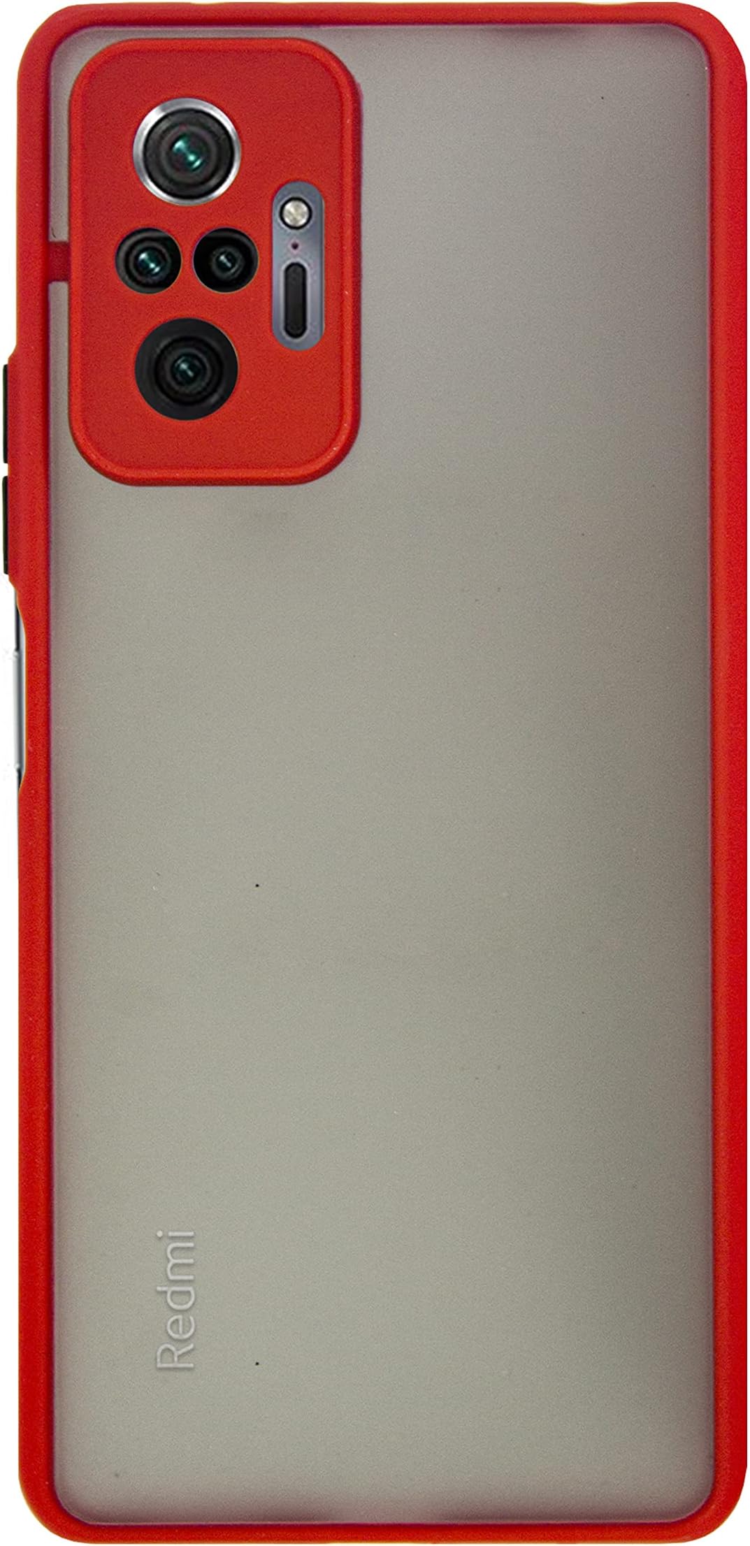 CELULARTE | Funda Para Xiaomi Redmi Note 10/10s Protector Camara Mate Uso Rudo (Negro