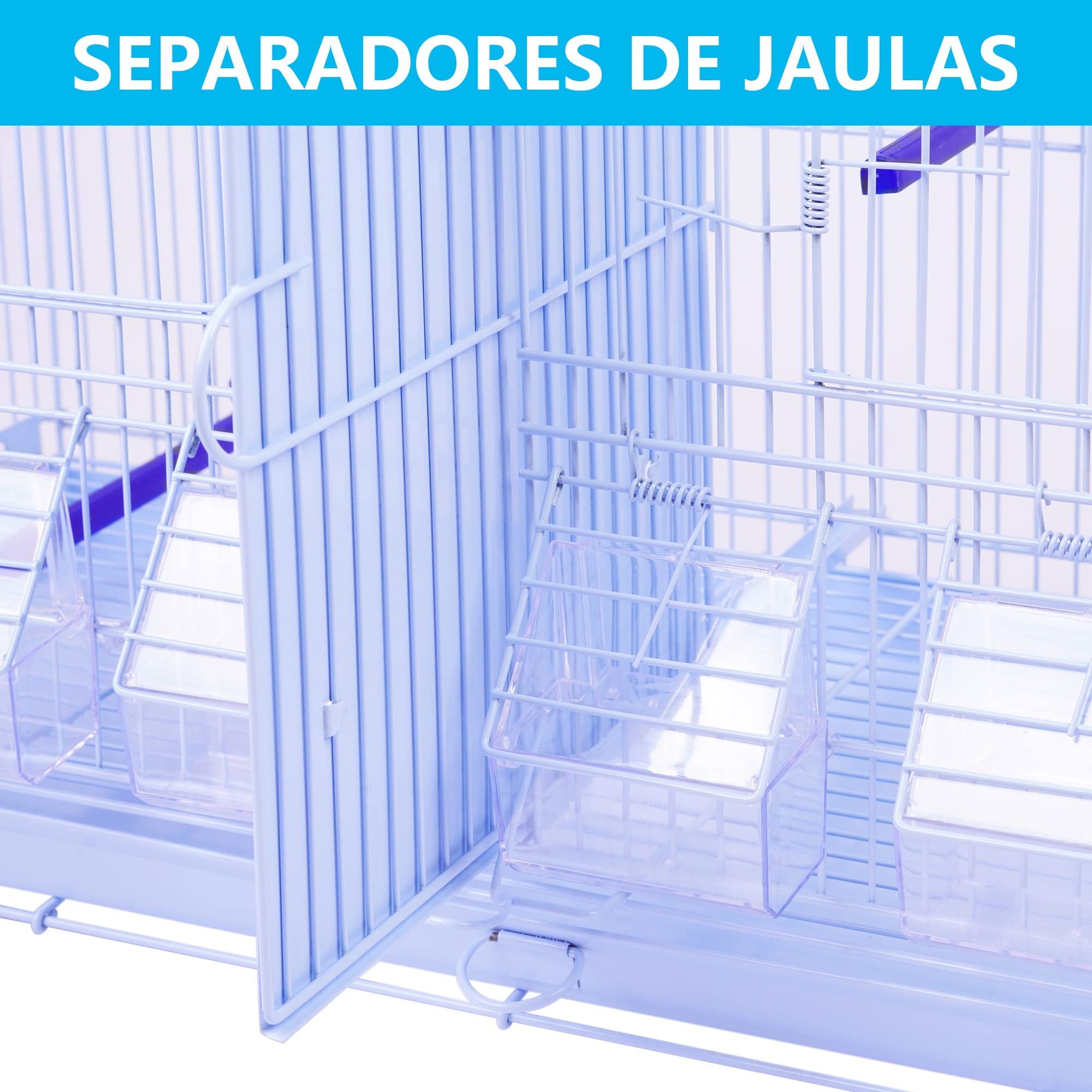 DZL® Jaula metálica de criar para pájaros (60 * 26 * 34cm M)