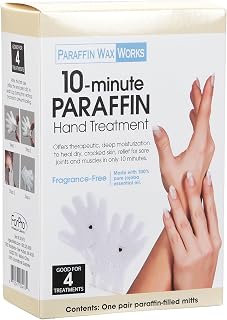 Paraffin Wax Works 10-Minute Paraffin Hand Treatment, Fragrance-Free, Spa and Home Treatment Gloves, One-Pair