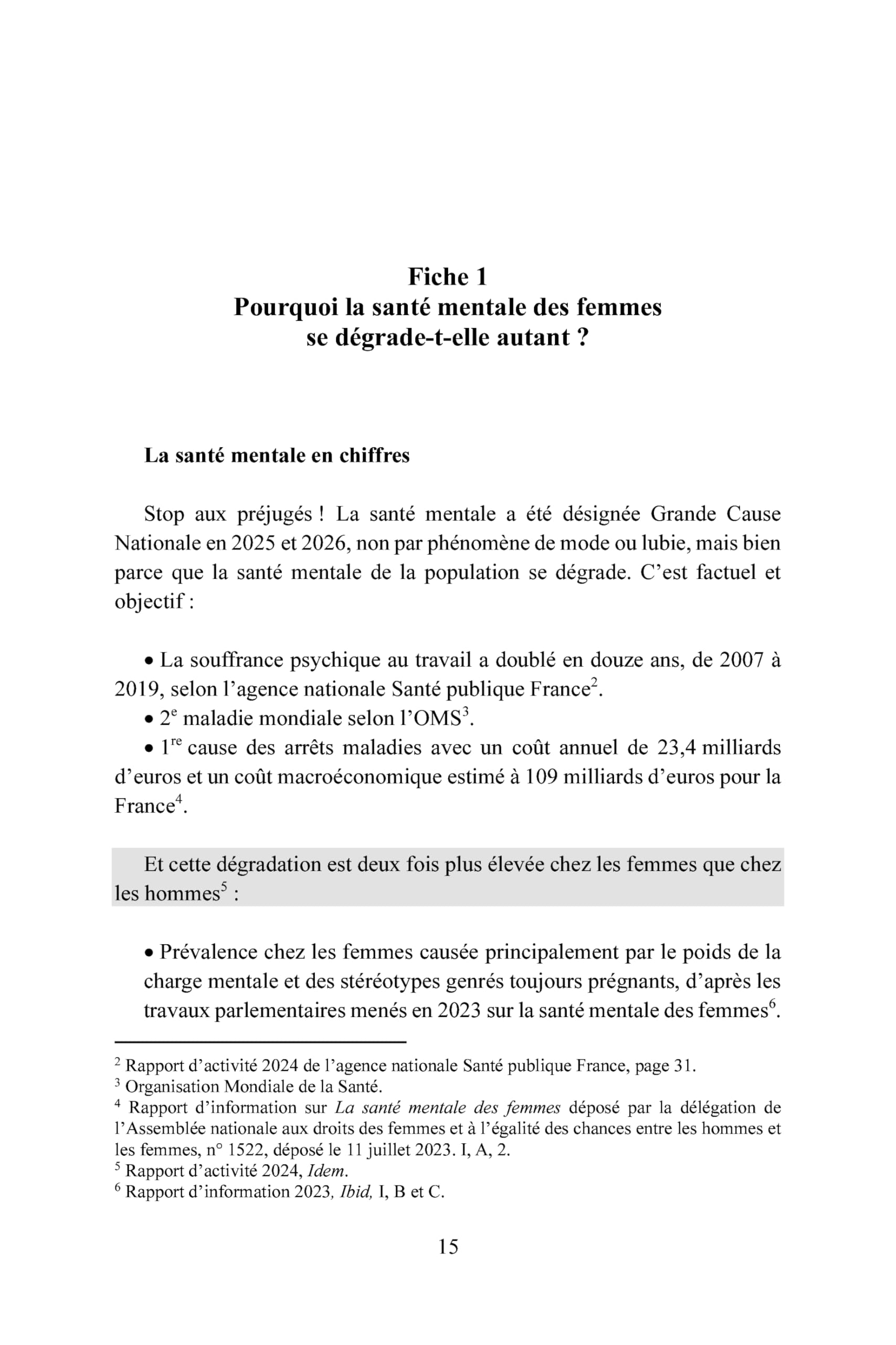 Guide pratique de la santé mentale au féminin