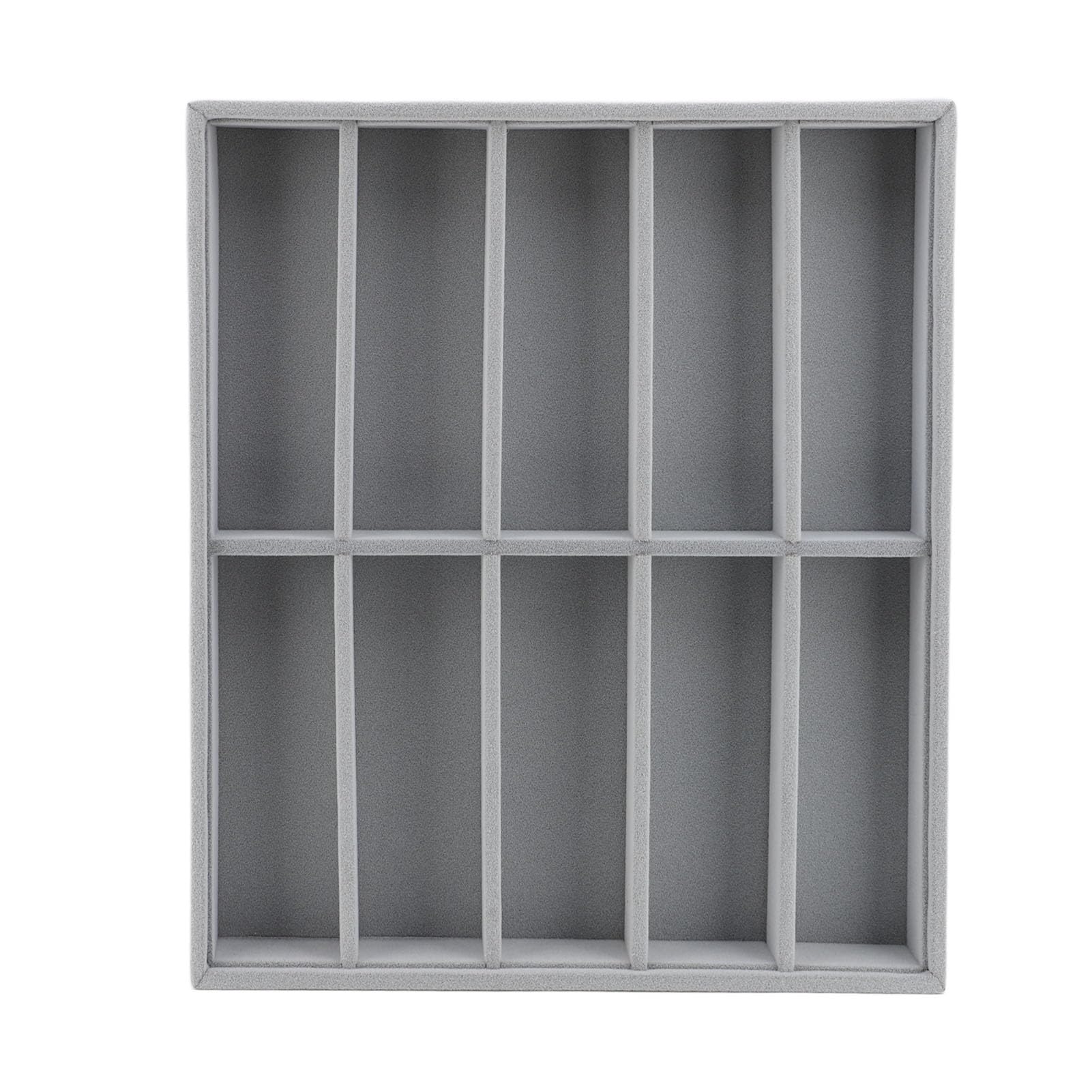 Boîte de présentation de lunettes à 10 grilles Topiky et plateau de rangement