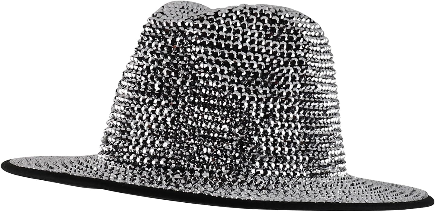 Trendy Apparel Shop Rhinestone Studded Bling Western Cowboy Cowgirl Hat